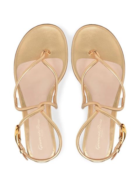 Gianvito Rossi Black Mamba sandals - Gold - zdjęcie produktu nr 2