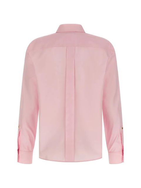 Max Mara Maroso long-sleeve logo-appliqué shirt - Pink - zdjęcie produktu nr 2