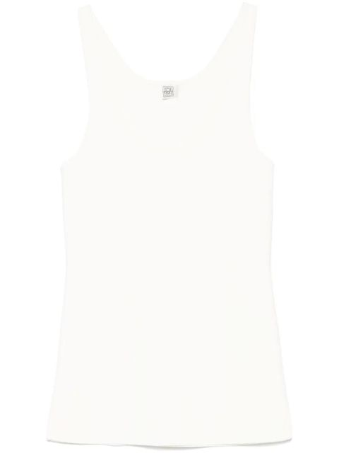 TOTEME fine-knit tank top - White - zdjęcie produktu nr 1