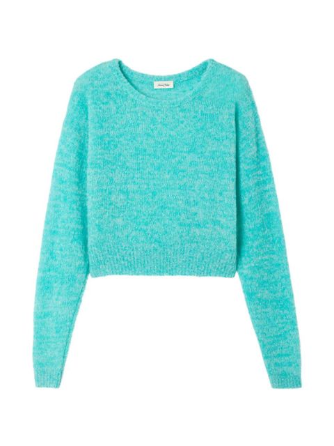 American Vintage Nuggy round-neck long-sleeves wool jumper - Blue - zdjęcie produktu nr 1