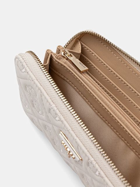 Guess portfel ADELASIA damski kolor beżowy SWQL96 58146 - zdjęcie produktu nr 2