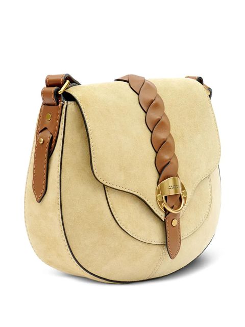 ISABEL MARANT small Altay braided-strap saddle bag - Neutrals