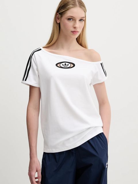 adidas Originals t-shirt Offshoulder Tee damski kolor biały KC8795 - zdjęcie produktu nr 1