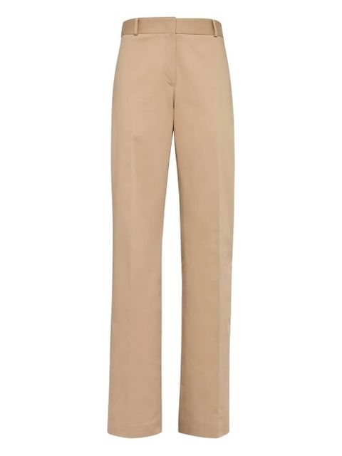Ferragamo straight-leg cotton trousers - Neutrals - zdjęcie produktu nr 1
