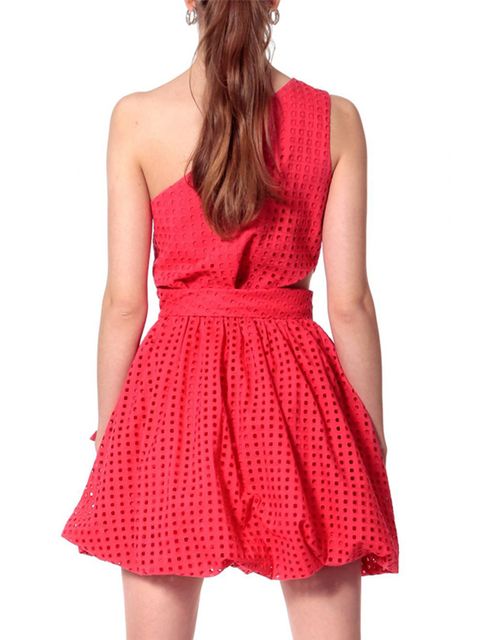 AGGI - Koralowa sukienka bombka Ariana - zdjęcie produktu nr 2