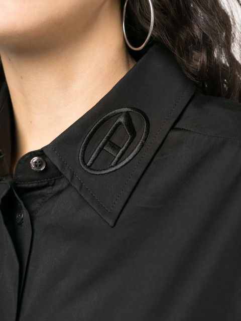 Diesel extra-fabric-detail shirt - Black