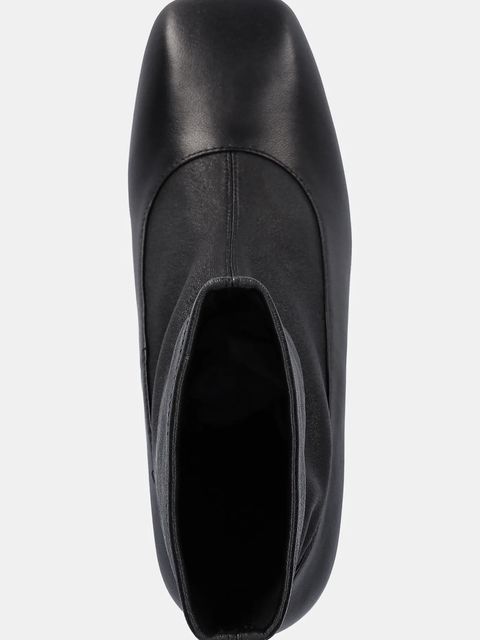 Ecco botki skórzane Sculpted Alba 65 Boot damskie kolor czarny na słupku 234813-51052