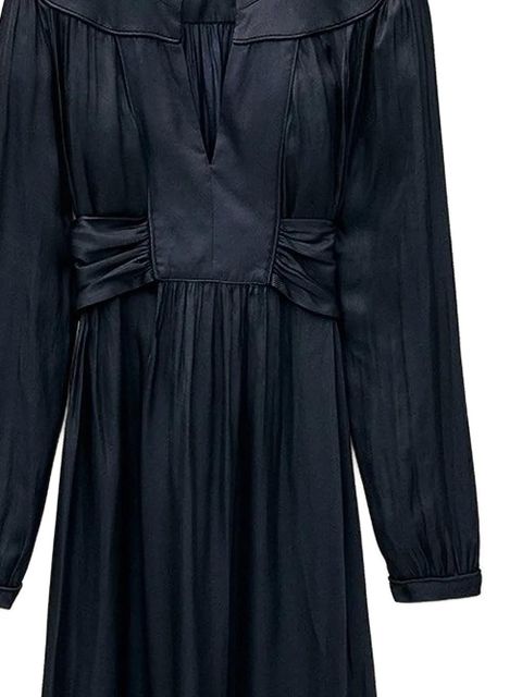 Ba&Sh gathered V-neck maxi dress - Blue - zdjęcie produktu nr 2