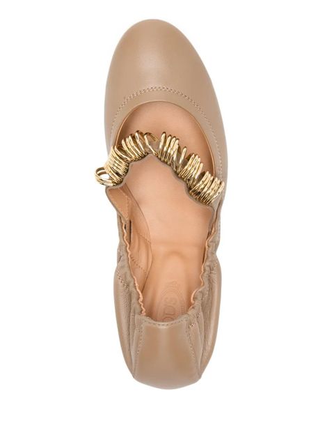 Tod's leather ballet flats - Brown