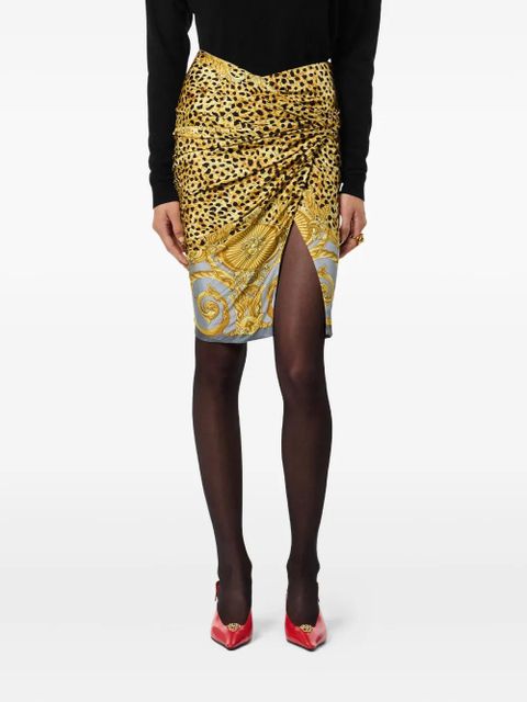 Versace draped midi skirt - Yellow - zdjęcie produktu nr 2