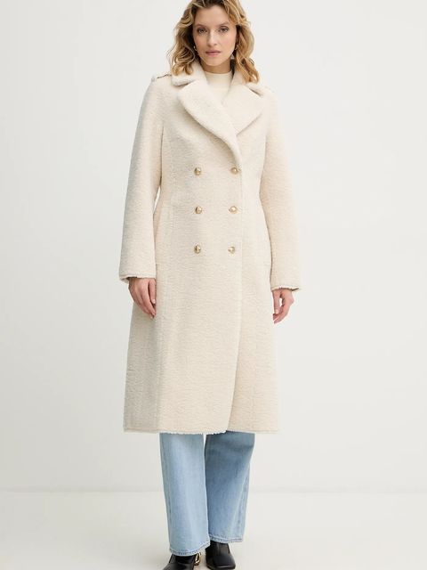 Guess płaszcz LAILA kolor beżowy W5BL62 W4190 - zdjęcie produktu nr 1