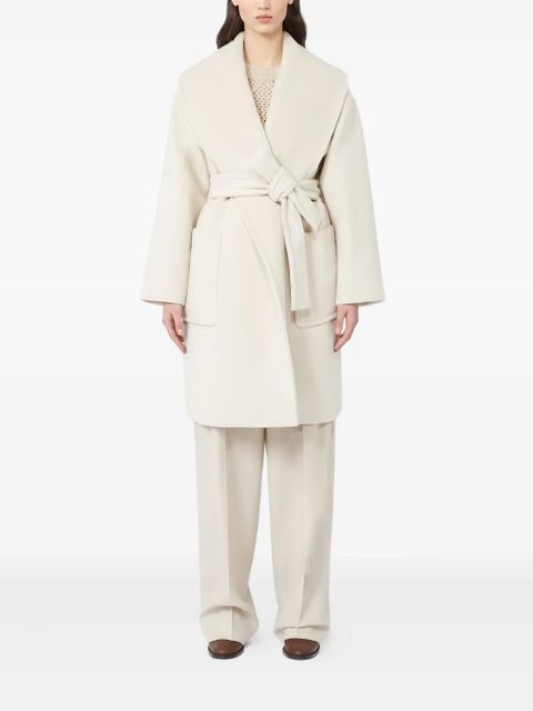 Max Mara Cloruro belted coat - White - zdjęcie produktu nr 2