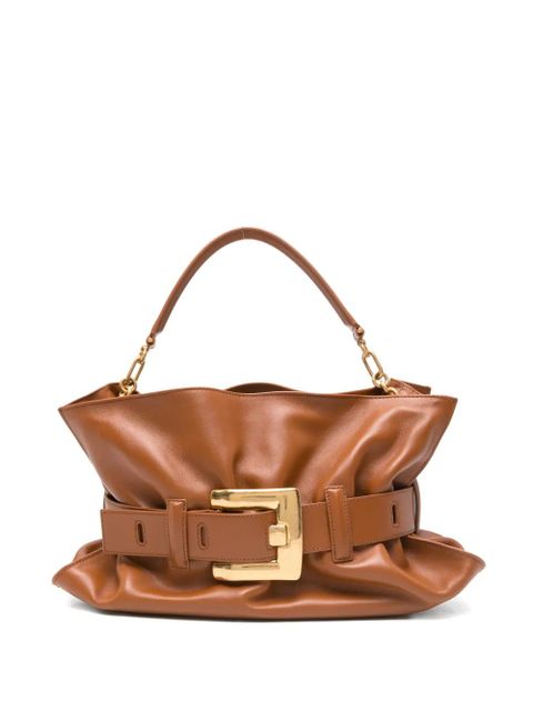 Balmain buckle-chain tote bag - Brown - zdjęcie produktu nr 1