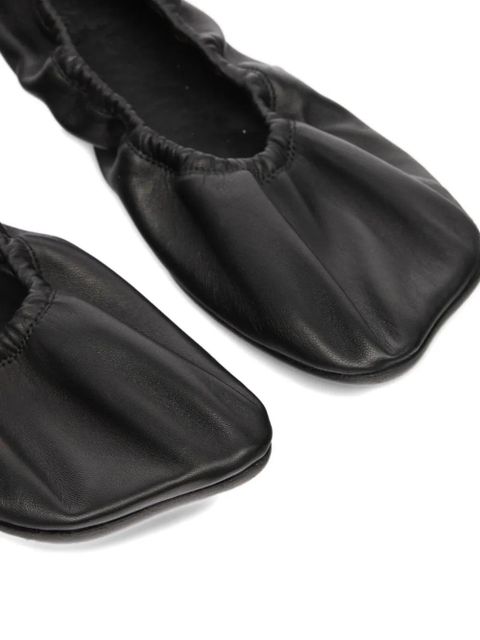 MM6 Maison Margiela gathered ballet flats - Black