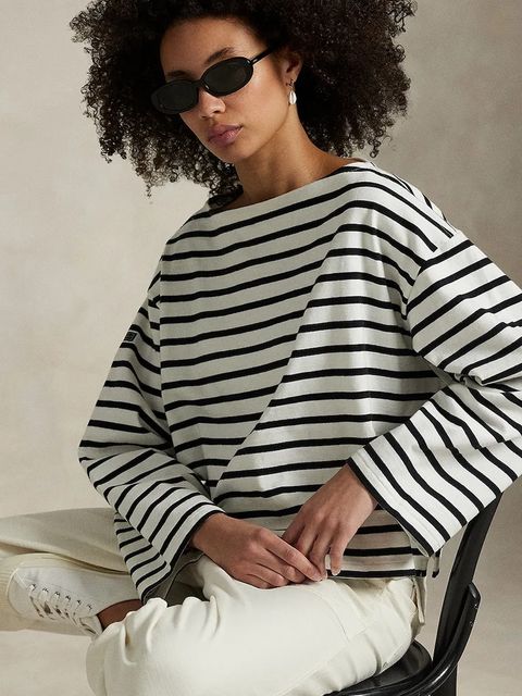 Polo Ralph Lauren longsleeve bawełniany kolor biały 211959103