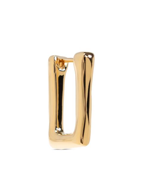 Jil Sander rectangle earrings - Gold