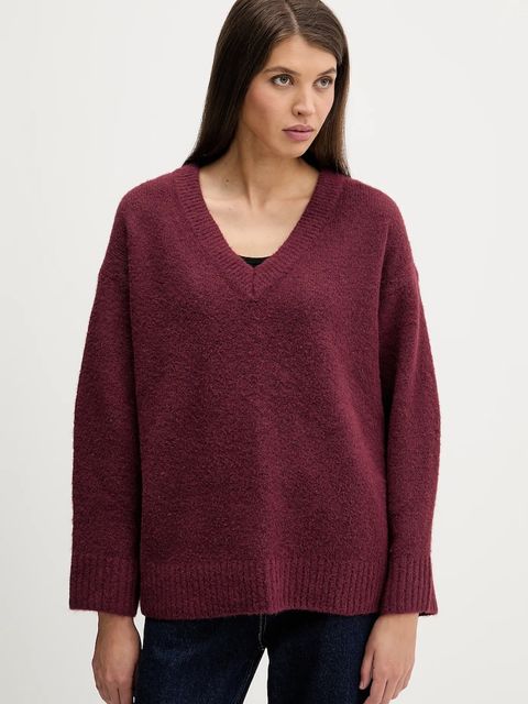 Abercrombie & Fitch sweter damski kolor bordowy KI150-5445-670 - zdjęcie produktu nr 1
