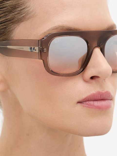 Ray-Ban okulary przeciwsłoneczne kolor beżowy 0RB2218 - zdjęcie produktu nr 2