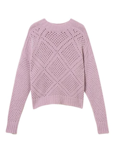 TWINSET diamond pattern sweater - Purple
