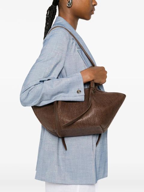 Yuzefi Mochi woven-effect shoulder bag - Brown - zdjęcie produktu nr 2