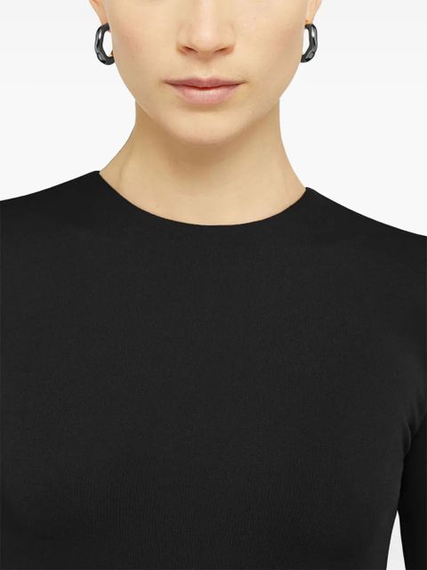 Jil Sander layered-design midi dress - Black