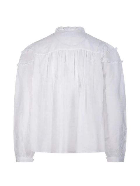 MARANT ÉTOILE Christa ruffled button shirt - White