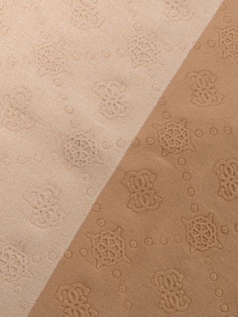 Guess szalik damski kolor brązowy wzorzysty AW5419 POL03