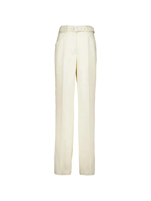Gabriela Hearst Norman textured-linen trousers - Neutrals - zdjęcie produktu nr 1