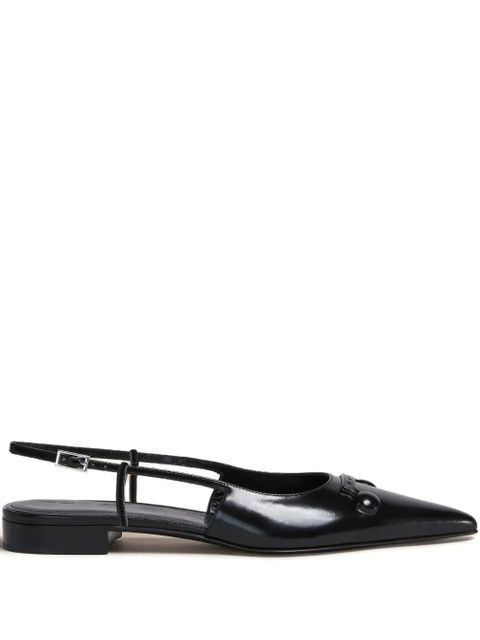 Marni pointed-toe slingback sandals - Black - zdjęcie produktu nr 1
