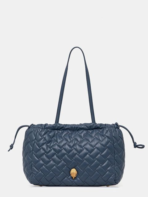 Kurt Geiger London torebka skórzana KENSINGTON kolor granatowy 4370889109 - zdjęcie produktu nr 1