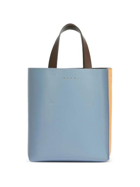 Marni Museo colour-block leather tote bag - Blue - zdjęcie produktu nr 1