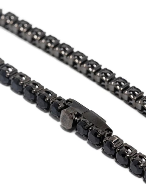 Swarovski black ruthenium-plated tennis bracelet