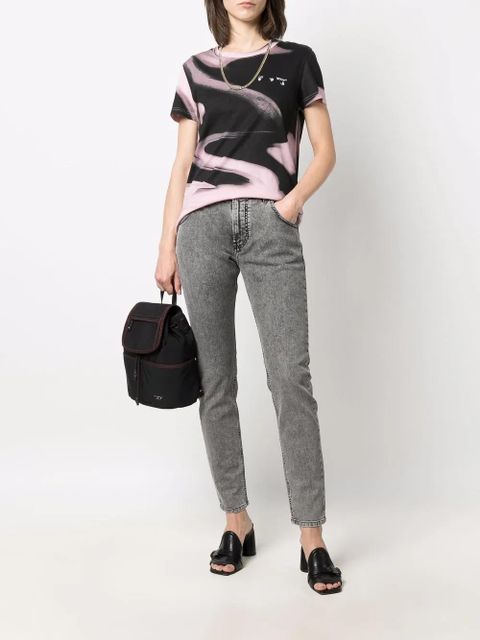 Diesel logo-patch denim jeans - Grey - zdjęcie produktu nr 2