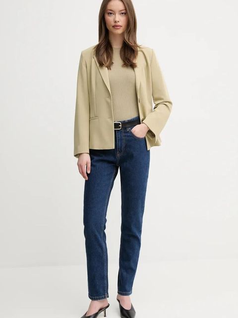 Sisley jeansy damskie kolor granatowy 4MCPLE046