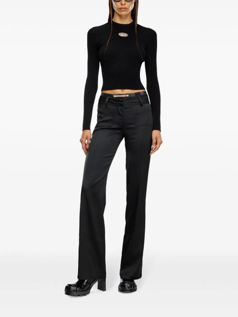 Diesel A-Valari long-sleeved T-shirt - Black