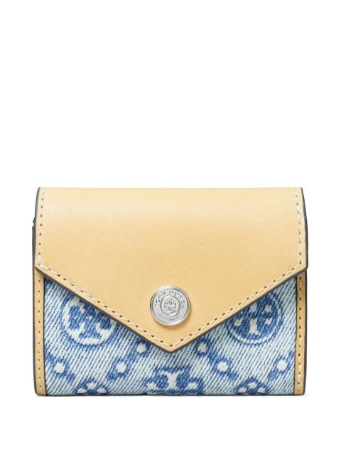 Tory Burch monogram-pattern wallet - Blue - zdjęcie produktu nr 1