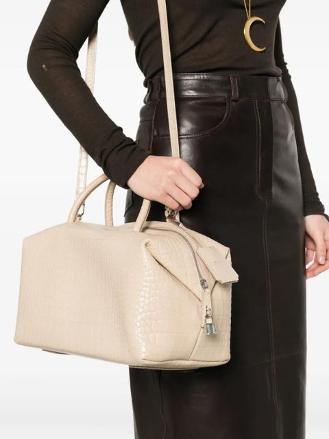 Max Mara Mxaholdall crocodile-effect tote bag - Neutrals - zdjęcie produktu nr 2