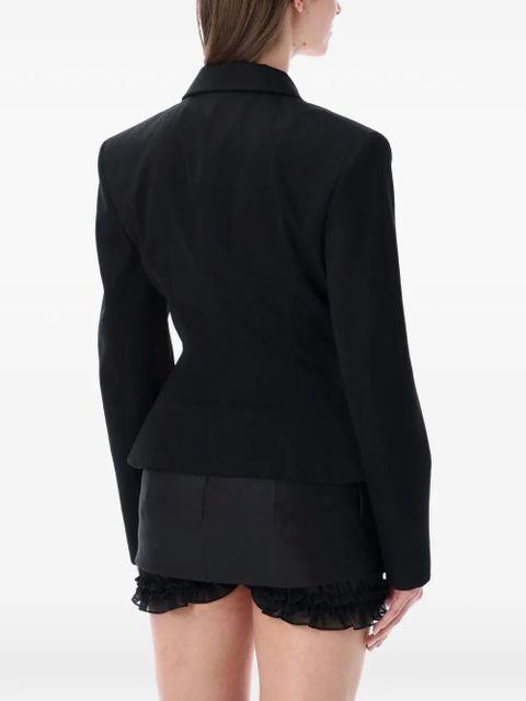 Magda Butrym double-breasted peplum blazer - Black - zdjęcie produktu nr 2