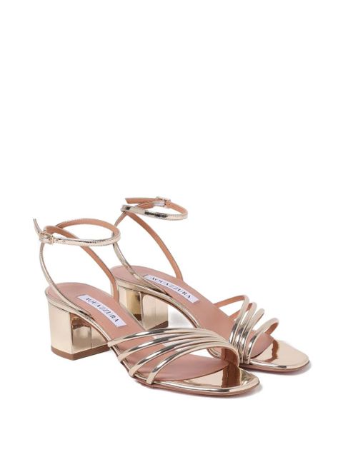 Aquazzura 50mm Latour block-heel sandals - Gold