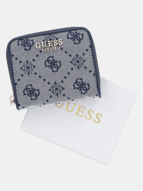Guess portfel NEDA damski kolor niebieski SWJP96 54137