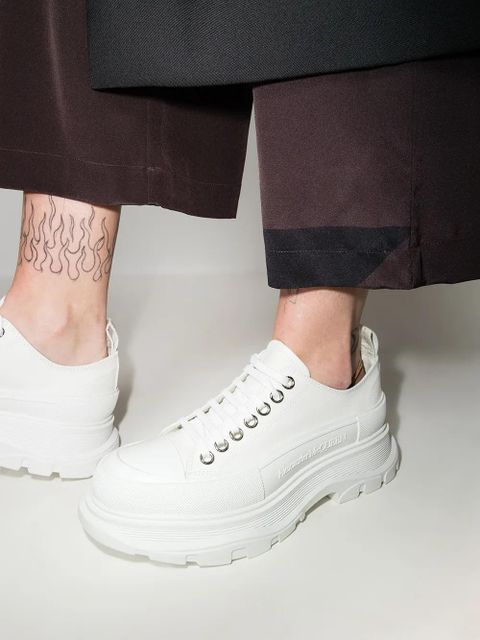 Alexander McQueen Tread Slick cotton sneakers - White - zdjęcie produktu nr 2
