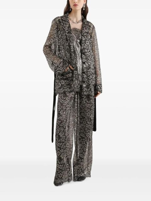 Dolce & Gabbana lace floral shirt - Black - zdjęcie produktu nr 2