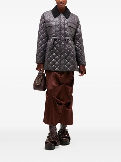 GANNI quilted jacket - Brown - zdjęcie produktu nr 2