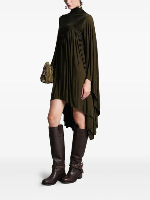 ZIMMERMANN Memento high-neck pleated dress - Green