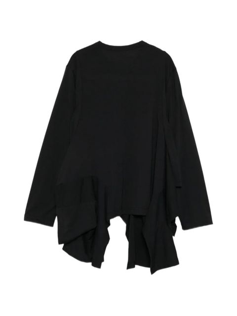 Comme Des Garçons asymmetric ruffled T-shirt - Black - zdjęcie produktu nr 2