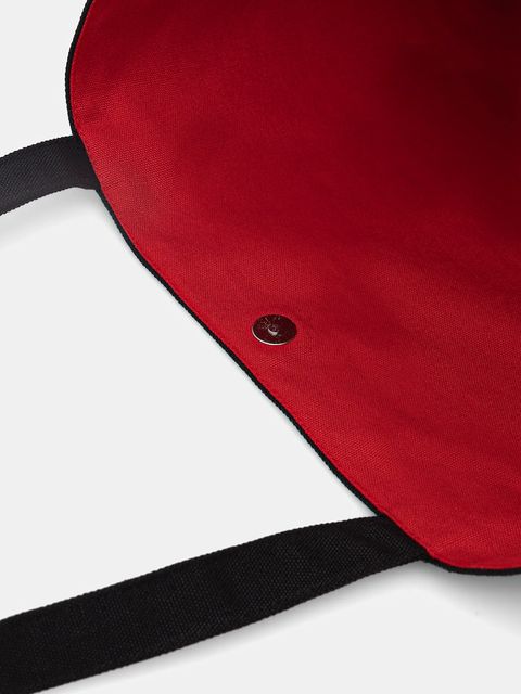 Karl Lagerfeld torebka bawełniana IKON kolor czarny B1W50052