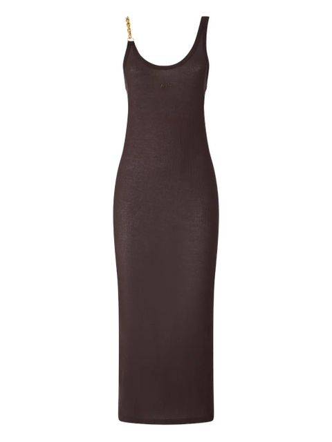 PINKO chain-strap sleeveless dress - Brown - zdjęcie produktu nr 1