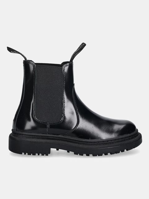 Gant sztyblety skórzane Timbly damskie kolor czarny na płaskim obcasie 31551066 - zdjęcie produktu nr 2