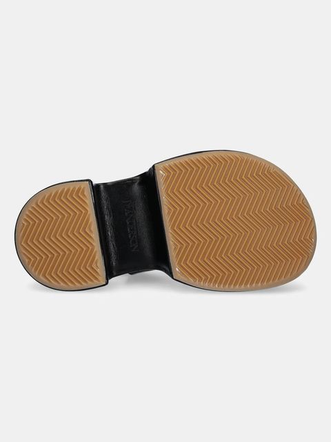 JW Anderson sandały skórzane damskie kolor czarny na platformie SN0099 LA0323 999