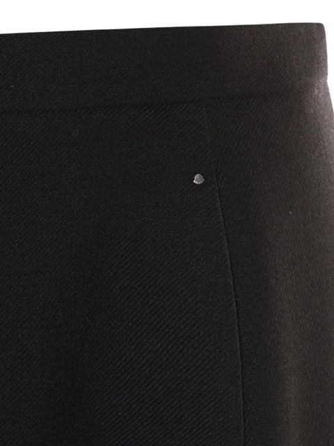Moncler button-detail A-line midi skirt - Black